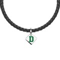 click to view Dartmouth Leather Necklace with Sterling Silver Tag - Image 1