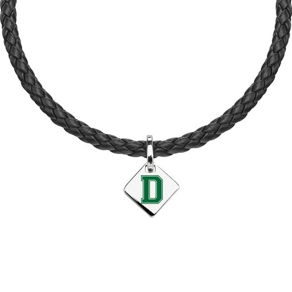 Dartmouth Leather Necklace with Sterling Silver Tag