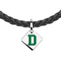 click to view Dartmouth Leather Necklace with Sterling Silver Tag - Image 2