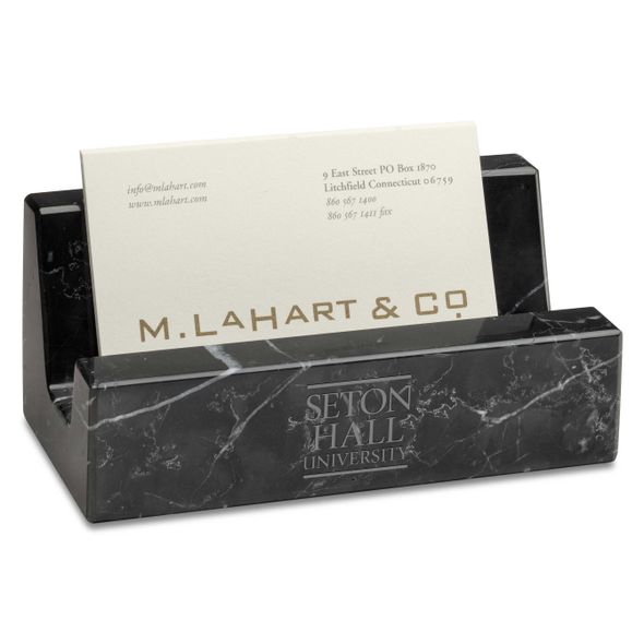 Seton Hall Marble Business Card Holder - Image 1