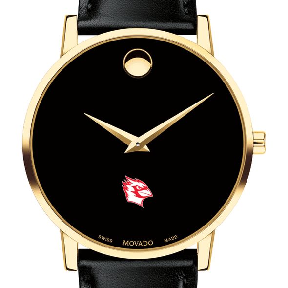 Wesleyan Men's Movado Gold Museum Classic Leather - Image 1