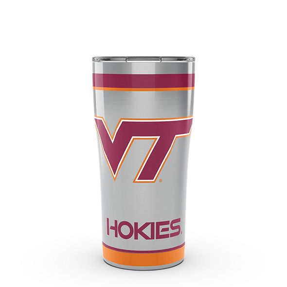 Virginia Tech 20 oz. Stainless Steel Tervis Tumblers with Hammer Lids - Set of 2 - Image 1