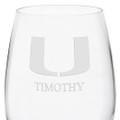 University of Miami Red Wine Glasses - Set of 4 - Image 3