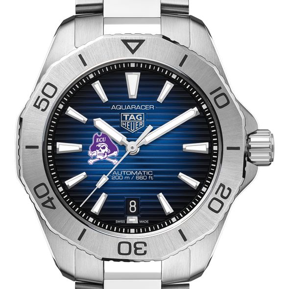 ECU Men's TAG Heuer Steel Automatic Aquaracer with Blue Sunray Dial - Image 1