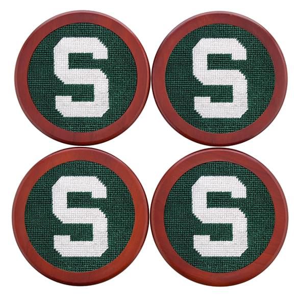 Michigan State Needlepoint Coasters