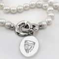 Johns Hopkins Pearl Necklace with Sterling Silver Charm - Image 2