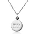 UVA Darden Necklace with Charm in Sterling Silver - Image 1