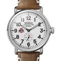 click to view Ohio State Shinola Watch, The Runwell 41mm White Dial - Image 1