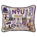 NYU Embroidered Pillow - Image 1