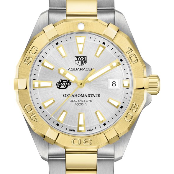 Oklahoma State University Men's TAG Heuer Two-Tone Aquaracer - Image 1