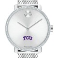 TCU Women's Movado Bold with Crystal Bezel & Mesh Bracelet - Image 1