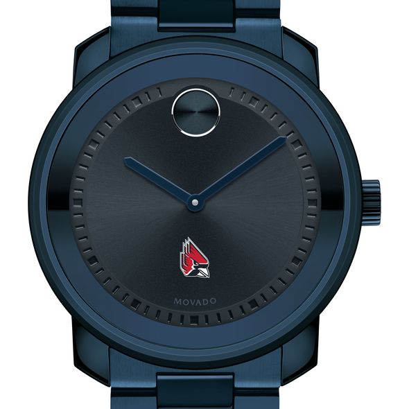 Ball State University Men's Movado BOLD Blue Ion with Bracelet - Image 1
