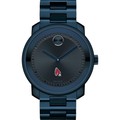 click to view Ball State University Men's Movado BOLD Blue Ion with Bracelet - Image 2