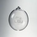 LSU Glass Ornament by Simon Pearce - Image 1