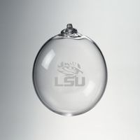 LSU Glass Ornament by Simon Pearce