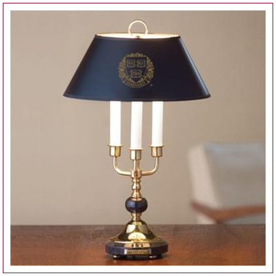 Harvard University Lamp in Brass & Marble