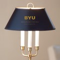 Brigham Young University Lamp in Brass & Marble - Image 2