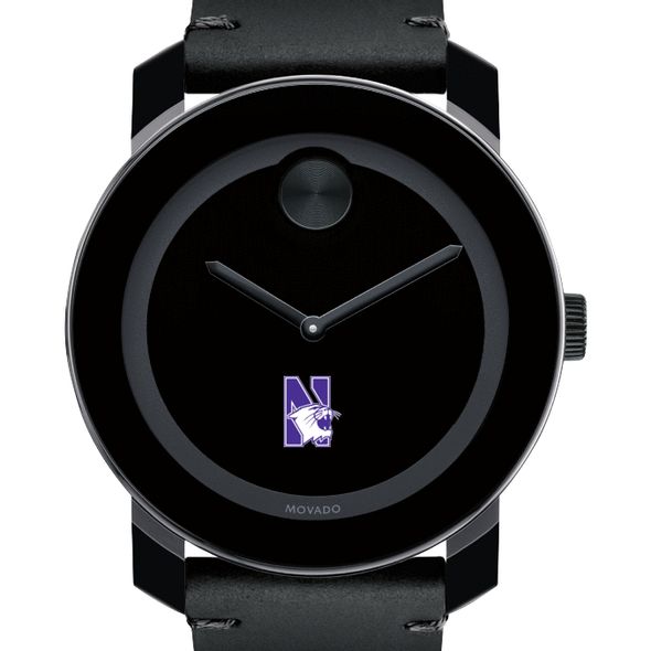 Northwestern Men's Movado BOLD with Leather Strap - Image 1