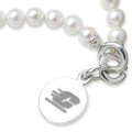 Central Michigan Pearl Bracelet with Sterling Silver Charm - Image 2