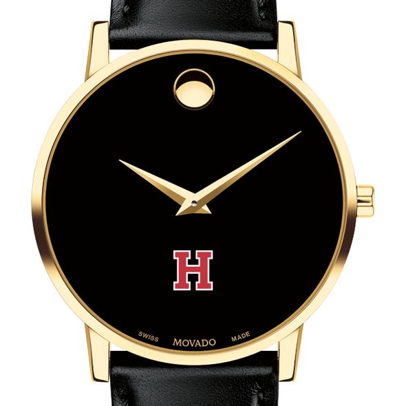 Harvard Men's Movado Gold Museum Classic Leather - Image 1