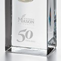 George Mason 50th Anniversary Tall Glass Desk Clock by Simon Pearce - Image 2