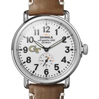 Georgia Tech Shinola Watch, The Runwell 41mm White Dial