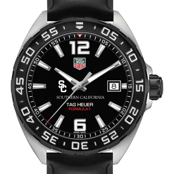University of Southern California Men's TAG Heuer Formula 1 with Black Dial - Image 1