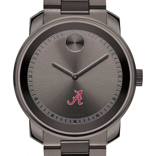 Alabama Men's Movado BOLD Gunmetal Grey
