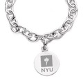NYU Sterling Silver Charm Bracelet - Image 2