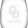 Oklahoma Stemless Wine Glasses Made in the USA - Set of 2 - Image 3