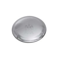 Seton Hall Glass Dome Paperweight by Simon Pearce