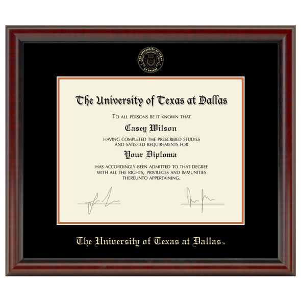 UT Dallas Diploma Frame, the Fidelitas - Image 1