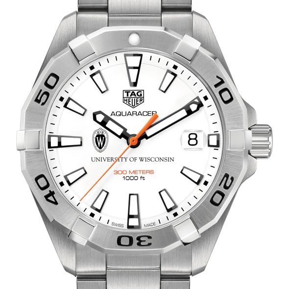 University of Wisconsin Men's TAG Heuer Steel Aquaracer - Image 1