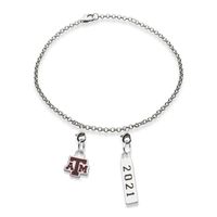 Texas A&M 2021 Sterling Silver Anklet