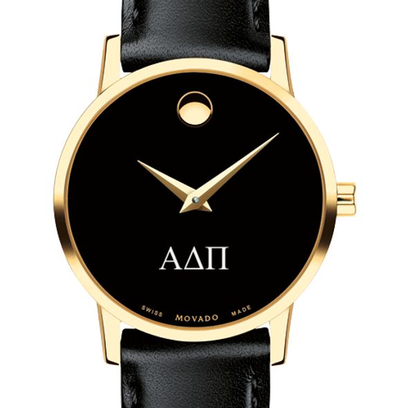 Alpha Delta Pi Women's Movado Gold Museum Classic Leather - Image 1