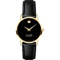 Alpha Delta Pi Women's Movado Gold Museum Classic Leather - Image 2