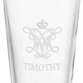 College of William & Mary 16 oz Pint Glass- Set of 4 - Image 3