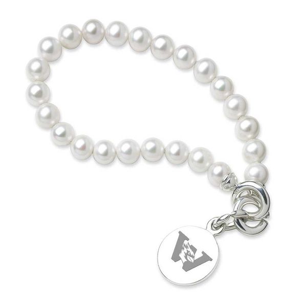 Wesleyan Pearl Bracelet with Sterling Silver Charm - Image 1