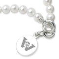 Wesleyan Pearl Bracelet with Sterling Silver Charm - Image 2