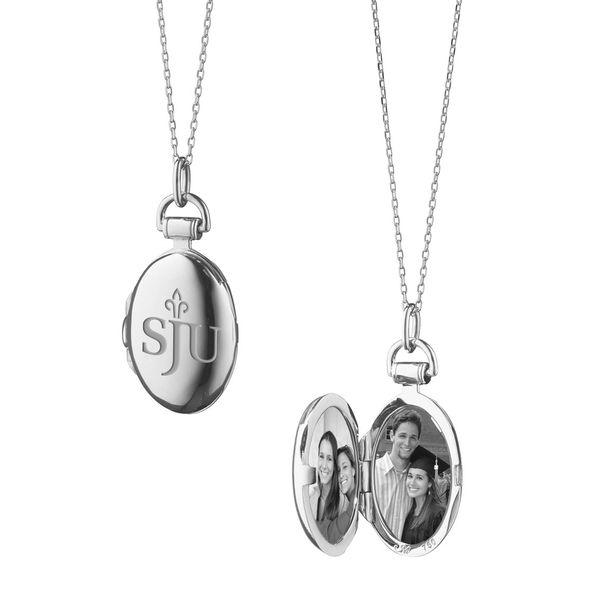 Saint Joseph's Monica Rich Kosann Petite Locket in Silver - Image 1