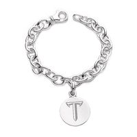 Troy Sterling Silver Charm Bracelet