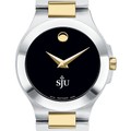 Saint Joseph's Women's Movado Collection Two-Tone Watch with Black Dial - Image 1
