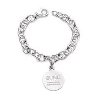 UNC Kenan-Flagler Sterling Silver Charm Bracelet