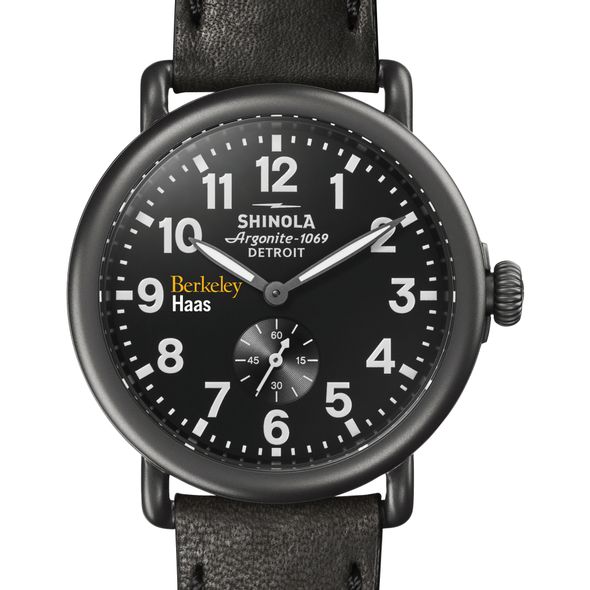 Berkeley Haas Shinola Watch, The Runwell 41mm Black Dial - Image 1