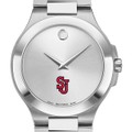 St. John's Men's Movado Collection Stainless Steel Watch with Silver Dial - Image 1