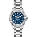 click to view Michigan Ross Women's TAG Heuer 35mm Steel Aquaracer with Blue Dial - Image 2