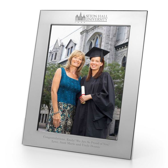 Seton Hall Polished Pewter 8x10 Picture Frame - Image 1