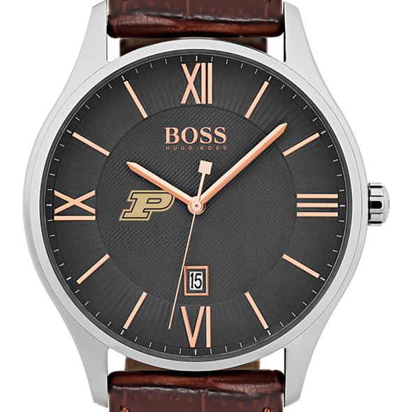 Purdue University Men's BOSS Classic with Leather Strap from M.LaHart