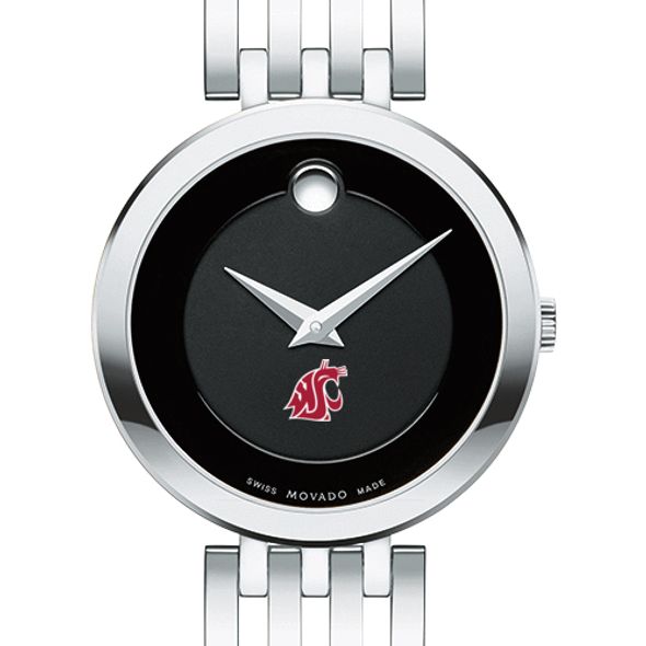 Washington State University Women's Movado Esparanza Stainless Steel Museum with Bracelet