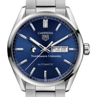 Northeastern Men's TAG Heuer Carrera with Blue Dial & Day-Date Window
